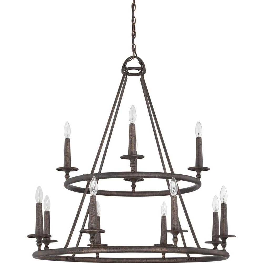 Voyager 12-Light Malaga Candle-Style Chandelier by Quoizel 5 Voyager 12-Light Malaga Candle-Style Chandelier by Quoizel - Image 3