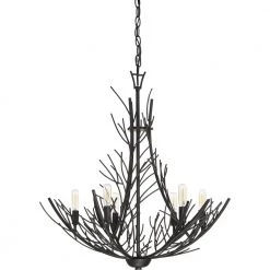 Thornhill 6-Light Marcado Black Candle-Style Chandelier by Quoizel -Quoizel Sales marcado black quoizel chandeliers thl5006mk c3 1000
