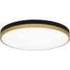Weldin 20 in. Matte Black Gold LED Flush Mount by Quoizel 1 Weldin 20 in. Matte Black Gold LED Flush Mount by Quoizel -Quoizel Sales matte black gold quoizel flush mount lights wln1620mbkg 64 1000