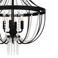 Adelaide 4-Light Matte Black Beaded Pendant by Quoizel 16 Adelaide 4-Light Matte Black Beaded Pendant by Quoizel -Quoizel Sales matte black quoizel chandeliers adl2820mbk 44 1000
