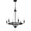 Adelaide 6-Light Matte Black Chandelier by Quoizel