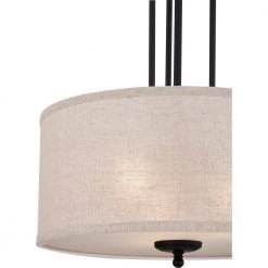 Blanche 3-Light Matte Black Pendant by Quoizel -Quoizel Sales matte black quoizel chandeliers bla2816mbk 1f 1000