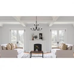 Briar 9-Light Matte Black Chandelier by Quoizel -Quoizel Sales matte black quoizel chandeliers brr5025mbk 31 1000