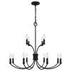 Briar 12-Light Matte Black Chandelier by Quoizel 2 Briar 12-Light Matte Black Chandelier by Quoizel -Quoizel Sales matte black quoizel chandeliers brr5032mbk 64 1000