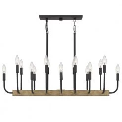 Coda 16-Light Matte Black Linear Chandelier by Quoizel 10 Coda 16-Light Matte Black Linear Chandelier by Quoizel -Quoizel Sales matte black quoizel chandeliers cod139mbk 4f 1000