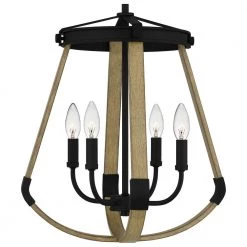 Demura 4-Light Matte Black Candlestick Pendant Light by Quoizel -Quoizel Sales matte black quoizel chandeliers dma2816mbk 44 1000