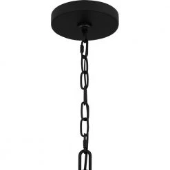 Graylyn 6-Light Matte Black Chandelier by Quoizel -Quoizel Sales matte black quoizel chandeliers gra5024mbk fa 1000