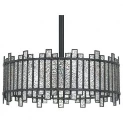 Hartman 3-Light Matte Black Pendant by Quoizel -Quoizel Sales matte black quoizel chandeliers hrt2816mbk 1f 1000