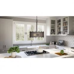 Hartman 3-Light Matte Black Pendant by Quoizel -Quoizel Sales matte black quoizel chandeliers hrt2816mbk e1 1000