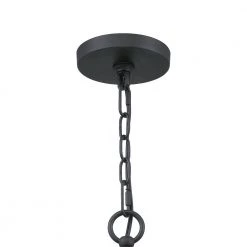 Hearst 5-Light Matte Black Chandelier by Quoizel -Quoizel Sales matte black quoizel chandeliers hst5025mbk 1f 1000