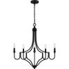 Mabel 5-Light Matte Black Chandelier by Quoizel 2 Mabel 5-Light Matte Black Chandelier by Quoizel -Quoizel Sales matte black quoizel chandeliers mab5026mbk 64 1000
