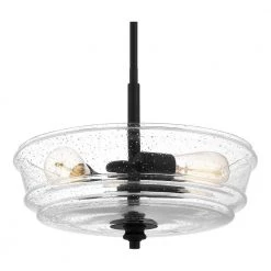 McIntire 3-Light Matte Black Shaded Pendant Light by Quoizel 16 McIntire 3-Light Matte Black Shaded Pendant Light by Quoizel -Quoizel Sales matte black quoizel chandeliers mci2815mbk 44 1000