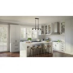 McIntire 4-Light Matte Black Island Chandelier by Quoizel -Quoizel Sales matte black quoizel chandeliers mci433mbk 31 1000