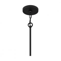 McIntire 9-Light Matte Black Shaded Chandelier with Glass Shades by Quoizel -Quoizel Sales matte black quoizel chandeliers mci5030mbk c3 1000