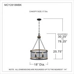 McCrady 4-Light Matte Black Pendant by Quoizel -Quoizel Sales matte black quoizel chandeliers mcy2818mbk 44 1000