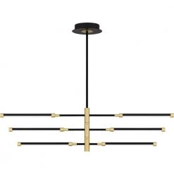 Azalea Integrated LED Matte Black Island Chandelier by Quoizel 15 Azalea Integrated LED Matte Black Island Chandelier by Quoizel -Quoizel Sales matte black quoizel chandeliers pcaza340mbk 1f 1000
