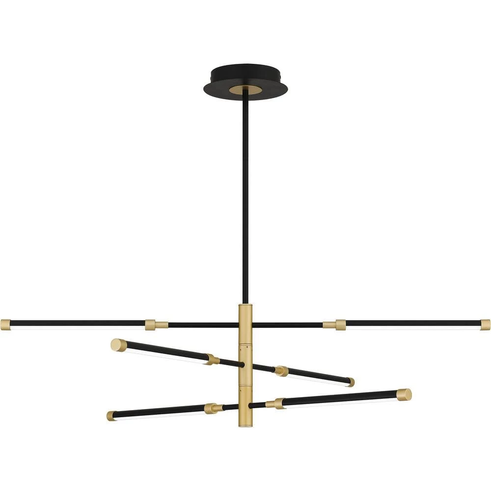 Azalea Integrated LED Matte Black Island Chandelier by Quoizel 3 Azalea Integrated LED Matte Black Island Chandelier by Quoizel