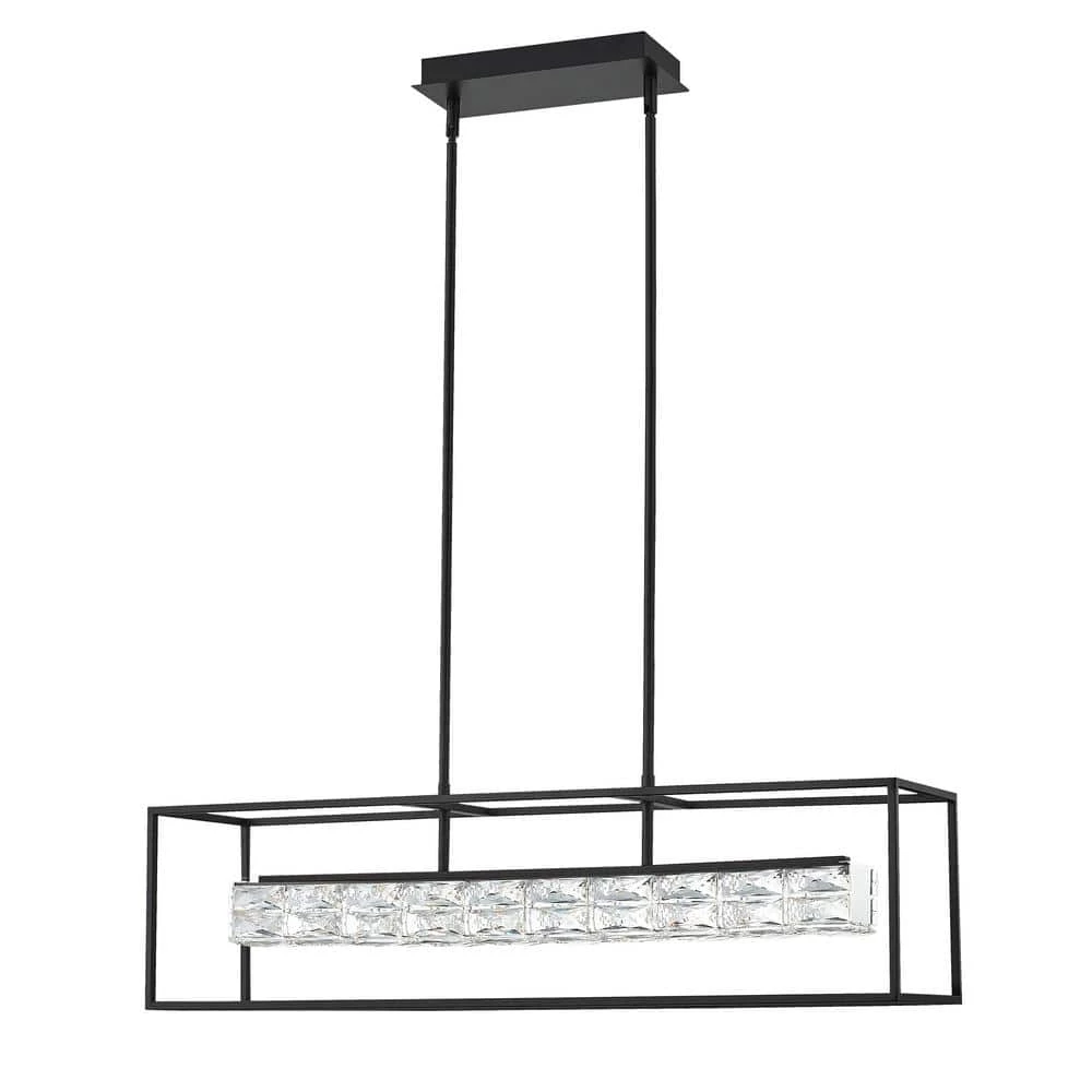 Dazzle Integrated LED Matte Black Chandelier by Quoizel 5 Dazzle Integrated LED Matte Black Chandelier by Quoizel - Image 3