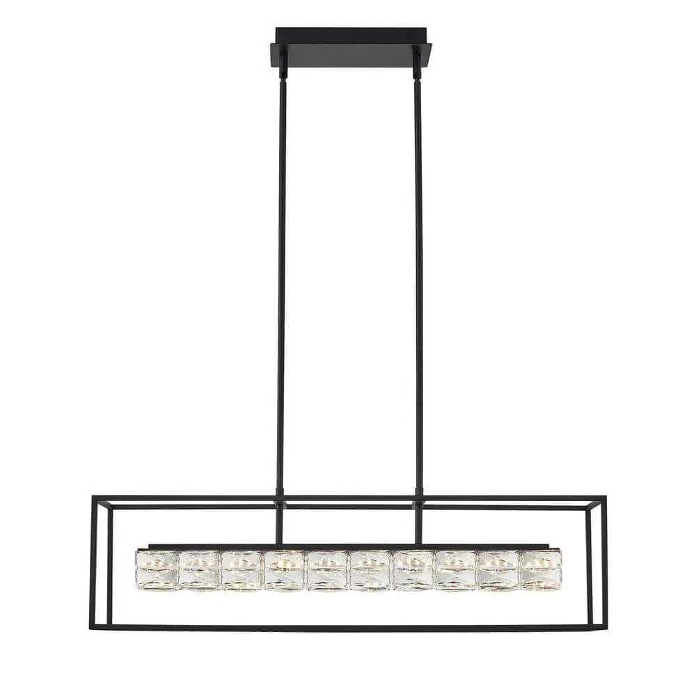 Dazzle Integrated LED Matte Black Chandelier by Quoizel 4 Dazzle Integrated LED Matte Black Chandelier by Quoizel - Image 2