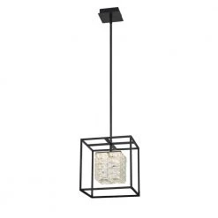 Dazzle Integrated LED Matte Black Pendant by Quoizel -Quoizel Sales matte black quoizel chandeliers pcdz2812mbk 4f 1000