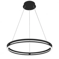 Graves Integrated LED Matte Black Pendant by Quoizel 12 Graves Integrated LED Matte Black Pendant by Quoizel -Quoizel Sales matte black quoizel chandeliers pcgvs2824mbk 4f 1000