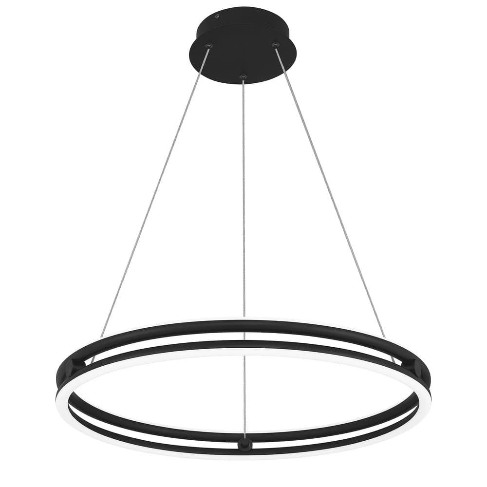 Graves Integrated LED Matte Black Pendant by Quoizel 6 Graves Integrated LED Matte Black Pendant by Quoizel - Image 4