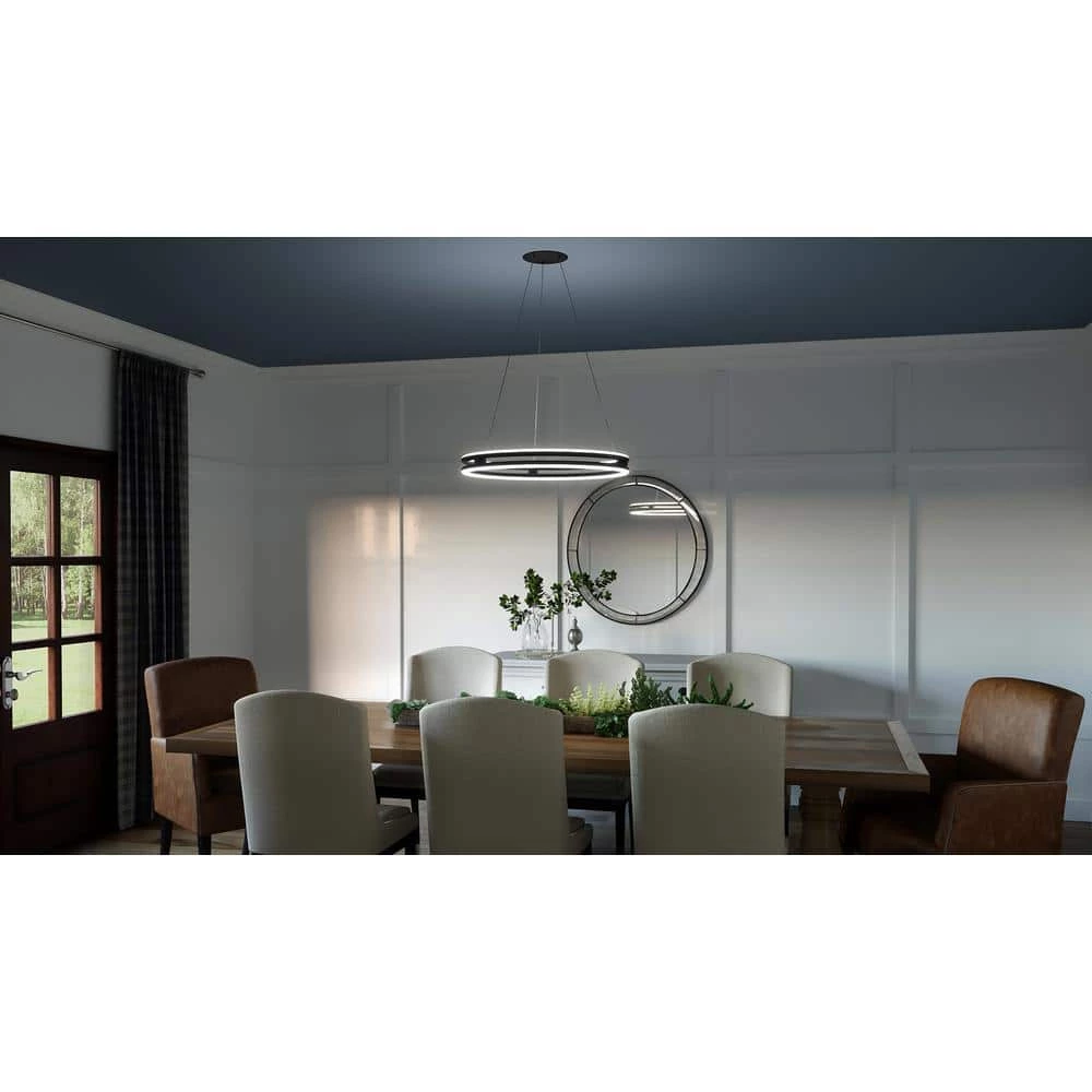 Graves Integrated LED Matte Black Pendant by Quoizel 4 Graves Integrated LED Matte Black Pendant by Quoizel - Image 2