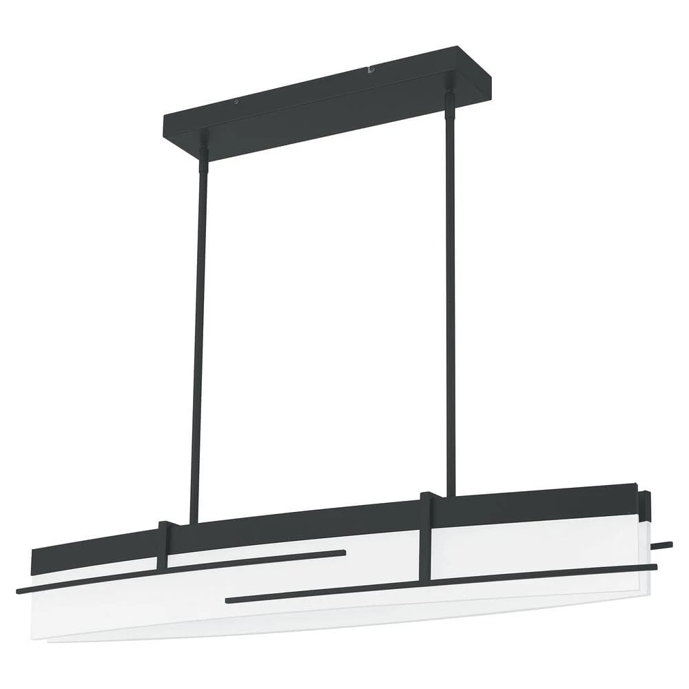 Lander 2-Light Integrated LED Matte Black Chandelier by Quoizel 6 Lander 2-Light Integrated LED Matte Black Chandelier by Quoizel - Image 4