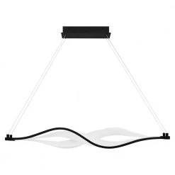 Saratoga 38 in. Matte Black LED Chandelier by Quoizel -Quoizel Sales matte black quoizel chandeliers pcstg138mbk c3 1000
