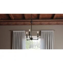 Prescott 3-Light Matte Black Candlestick Chandelier by Quoizel -Quoizel Sales matte black quoizel chandeliers prc5016mbk 31 1000