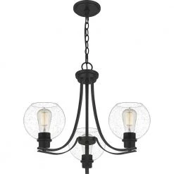 Pruitt 3-Light Matte Black Chandelier by Quoizel 10 Pruitt 3-Light Matte Black Chandelier by Quoizel -Quoizel Sales matte black quoizel chandeliers prus5022mbk 4f 1000
