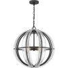 Dre 4-Light Matte Black Pendant by Quoizel -Quoizel Sales matte black quoizel chandeliers qop5179mbk 64 1000