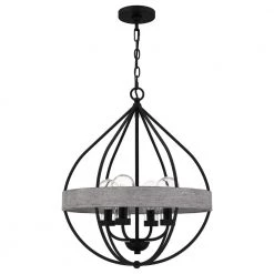 Tansy 4-Light Matte Black Pendant with Clear by Quoizel 13 Tansy 4-Light Matte Black Pendant with Clear by Quoizel -Quoizel Sales matte black quoizel chandeliers qp5339mbk c3 1000