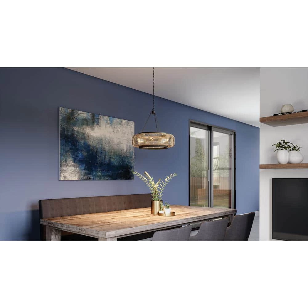 Waylon 4-Light Matte Black Standard Pendant by Quoizel 4 Waylon 4-Light Matte Black Standard Pendant by Quoizel - Image 2