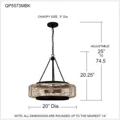 Waylon 4-Light Matte Black Standard Pendant by Quoizel 18 Waylon 4-Light Matte Black Standard Pendant by Quoizel -Quoizel Sales matte black quoizel chandeliers qp5573mbk 76 1000