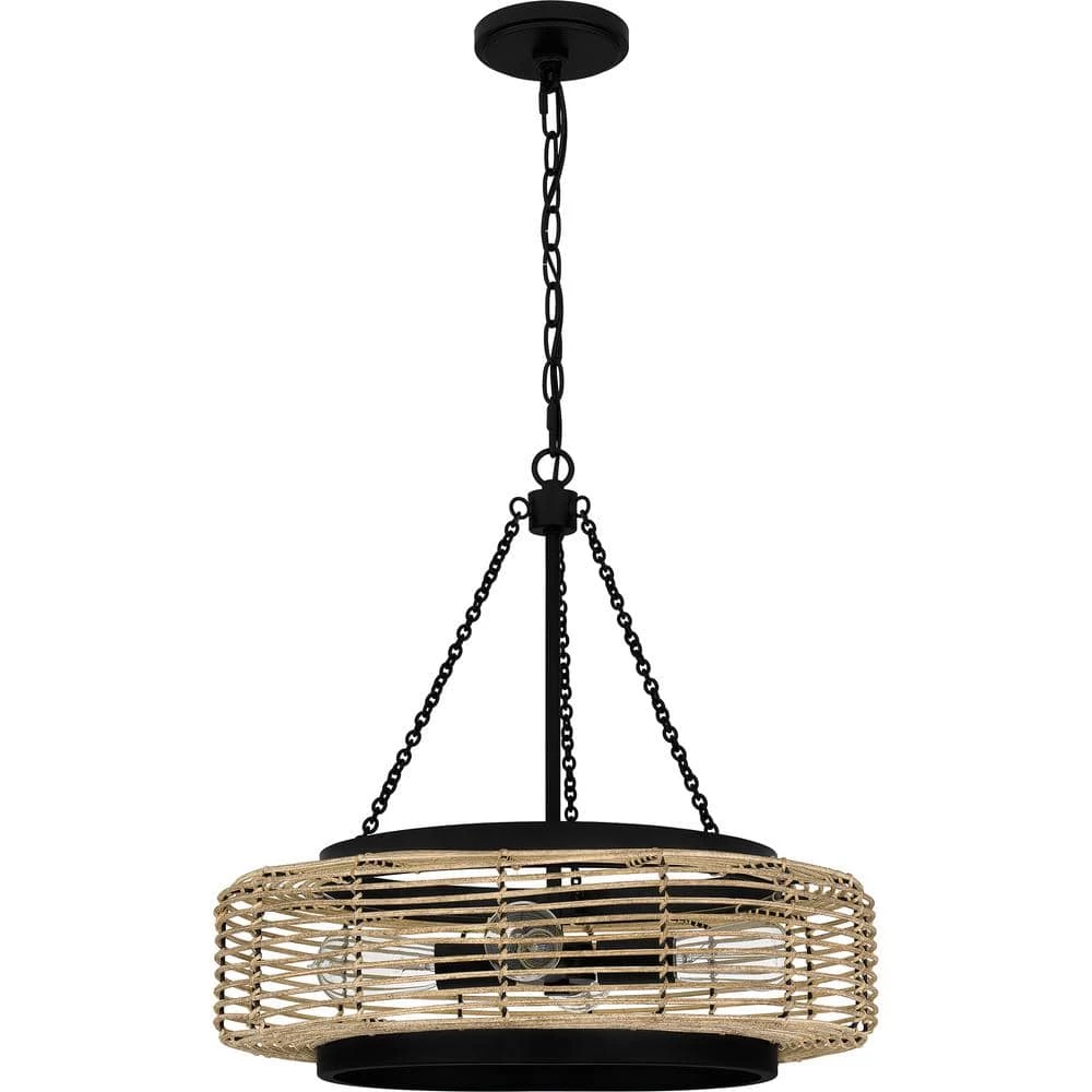 Waylon 4-Light Matte Black Standard Pendant by Quoizel 5 Waylon 4-Light Matte Black Standard Pendant by Quoizel - Image 3