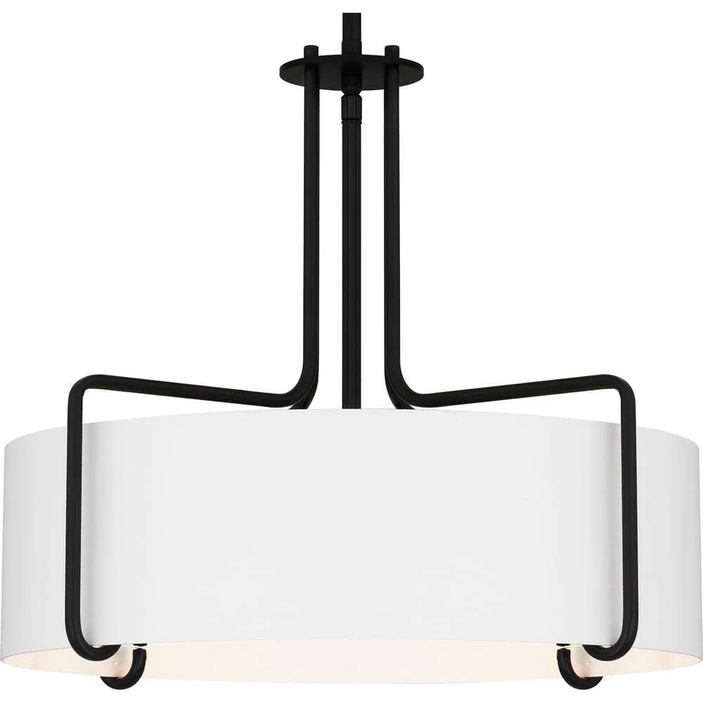 Hanley 4-Light Matte Black Standard Pendant by Quoizel 8 Hanley 4-Light Matte Black Standard Pendant by Quoizel - Image 6