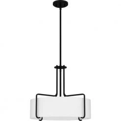 Hanley 4-Light Matte Black Standard Pendant by Quoizel 13 Hanley 4-Light Matte Black Standard Pendant by Quoizel -Quoizel Sales matte black quoizel chandeliers qp5596mbk c3 1000