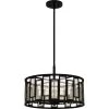 Bankston 4-Light Matte Black Standard Pendant by Quoizel 2 Bankston 4-Light Matte Black Standard Pendant by Quoizel -Quoizel Sales matte black quoizel chandeliers qp5600mbk 64 1000