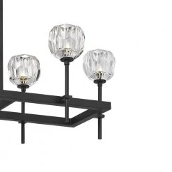 Regalia 8-Light Matte Black Chandelier by Quoizel -Quoizel Sales matte black quoizel chandeliers rga846mbk 1f 1000