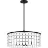 Seigler 4-Light Matte Black Shaded Pendant by Quoizel 1 Seigler 4-Light Matte Black Shaded Pendant by Quoizel -Quoizel Sales matte black quoizel chandeliers sgl2822mbk 64 1000
