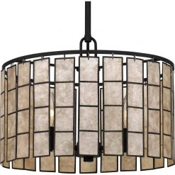 Seigler 3-Light Matte Black Shaded Pendant by Quoizel 16 Seigler 3-Light Matte Black Shaded Pendant by Quoizel -Quoizel Sales matte black quoizel chandeliers sglm2814mbk 44 1000