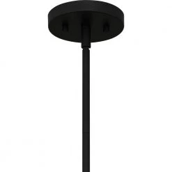 Seigler 3-Light Matte Black Shaded Pendant by Quoizel 17 Seigler 3-Light Matte Black Shaded Pendant by Quoizel -Quoizel Sales matte black quoizel chandeliers sglm2814mbk fa 1000
