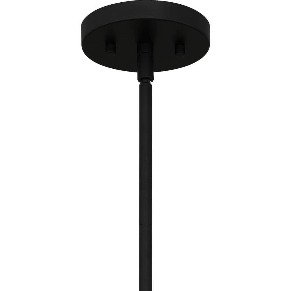 Seigler 3-Light Matte Black Shaded Pendant by Quoizel 9 Seigler 3-Light Matte Black Shaded Pendant by Quoizel - Image 7
