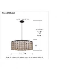 Seigler 4-Light Matte Black Shaded Pendant by Quoizel 18 Seigler 4-Light Matte Black Shaded Pendant by Quoizel -Quoizel Sales matte black quoizel chandeliers sglm2822mbk 76 1000
