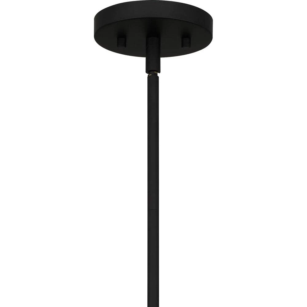 Seigler 4-Light Matte Black Shaded Pendant by Quoizel 9 Seigler 4-Light Matte Black Shaded Pendant by Quoizel - Image 7