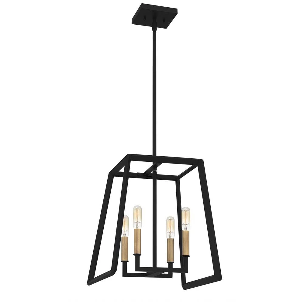 Tilly 4-Light Matte Black Lantern Pendant Light by Quoizel 7 Tilly 4-Light Matte Black Lantern Pendant Light by Quoizel - Image 5