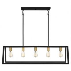 Tilly 5-Light Matte Black Island Light by Quoizel 14 Tilly 5-Light Matte Black Island Light by Quoizel -Quoizel Sales matte black quoizel chandeliers til538mbk 4f 1000