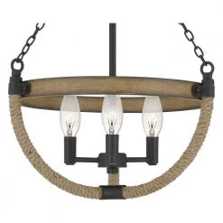 Wagner 3-Light Matte Black Pendant by Quoizel -Quoizel Sales matte black quoizel chandeliers wag2816mbk 1f 1000