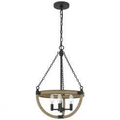 Wagner 3-Light Matte Black Pendant by Quoizel -Quoizel Sales matte black quoizel chandeliers wag2816mbk 4f 1000